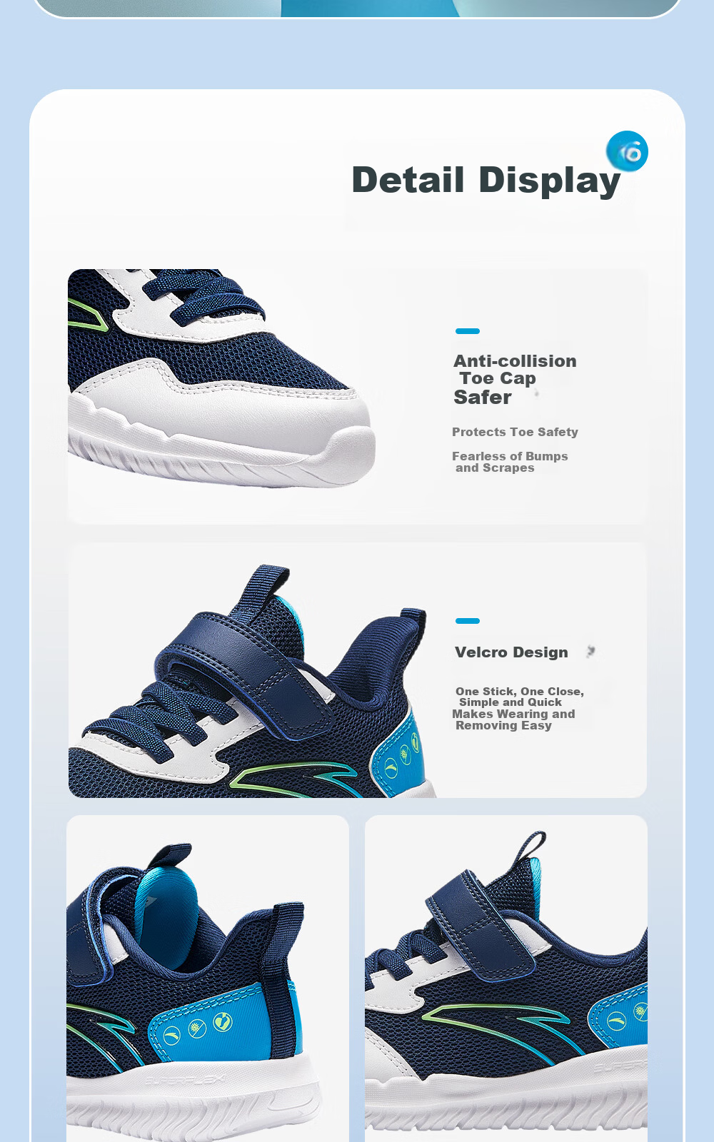 Anta Kids Girls Sports Shoes 2026 Summer Breathable Mesh Running Shoes for Toddler Girls A22619977 19