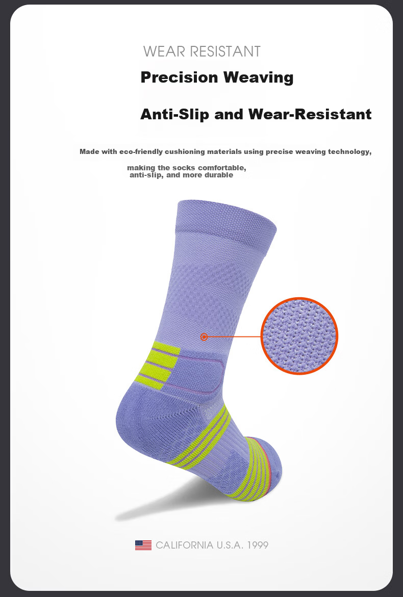 TFO 5th Generation Outdoor Socks Multifunctional Sports Running Hiking Socks 2902558 Women's Purple 5