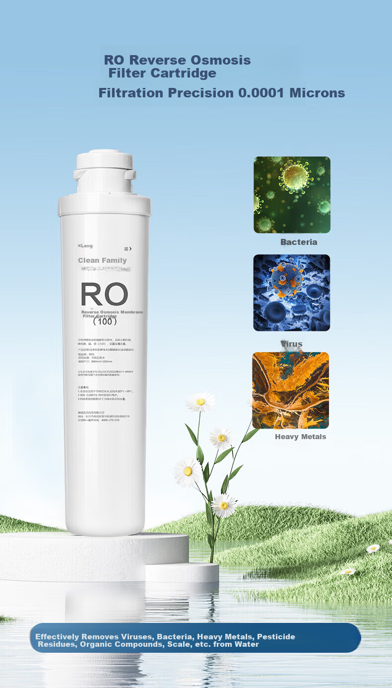 Clean Family Compatible Qinyuan Water Purifier Filter Cartridge Full Modular Set QR-RF-401A/C/502B/506A/QR-R5-01G/02G/02H/02F/E CTO Carbon Rod Filter Cartridge 12