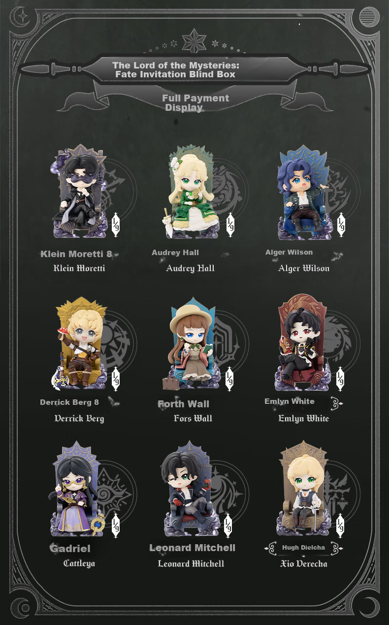 Funism [International Women's Day Gift] Funism The Master of Secrets Fate Invitation Blind Box Klein Figurine Display Stand with Box 4