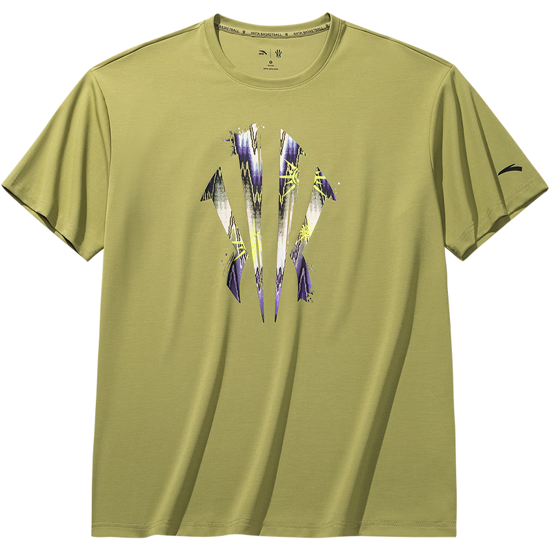 ANTA Kairi Owen Series Jelly T-Shirt | Trendy American-Style Ice Silk Short-Sleeve T-Shirt for Men And Women, Summer Breathable Loose Casual Tee