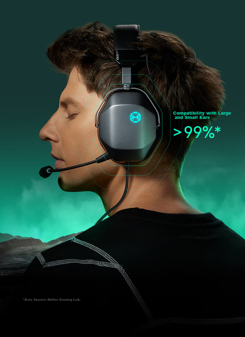 EDIFIER HECATE G5 MAX Sound Card Edition THX High-Resolution Wired Over-Ear Gaming Headset for PC Delta-Tuned FPS Chicken Dinner Microphone Pink 20