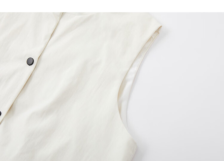 Demana Modern Urban Spring Luxury Sleeveless Hooded Vest Loose Slimming Concealing Jacket for Women High-End Feel 15