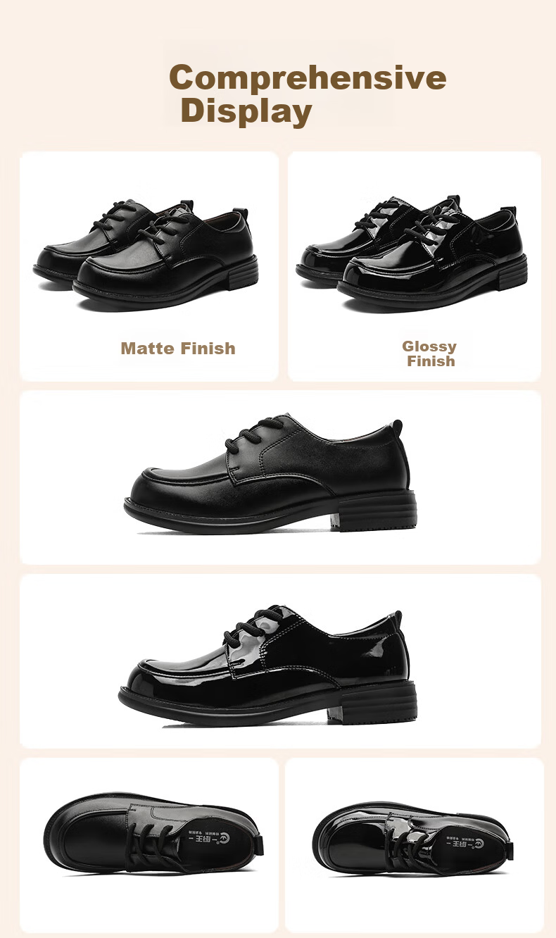 Chef King Women's Loafers Non-slip Commuter Work Shoes Versatile British Style Small Leather Shoes 2025 New Matte Model Size 38 18