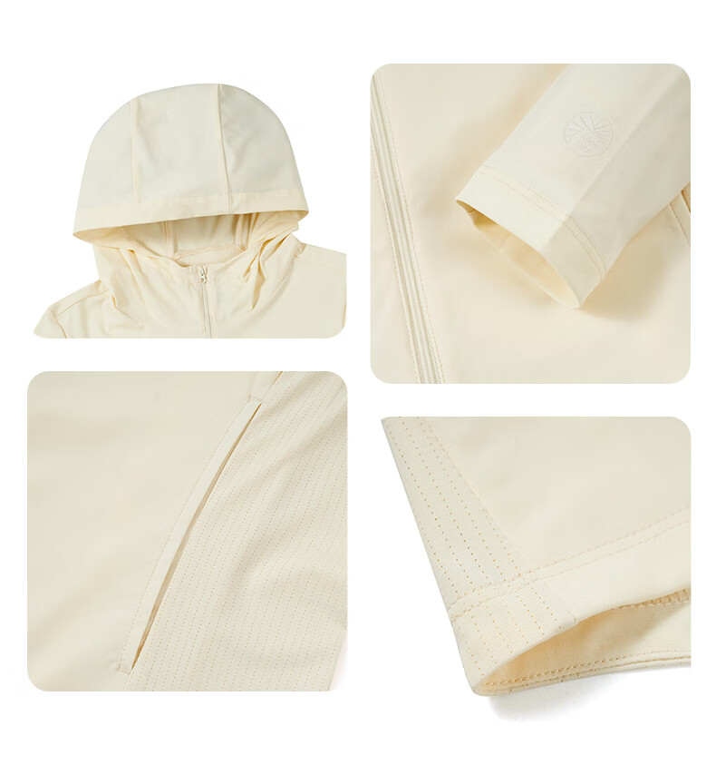 ERKE Women's Knitted Sun Protection Jacket Summer Ice Cooling Moisture-Wicking Quick-Dry UPF100+ Outdoor Hooded Windbreaker 17