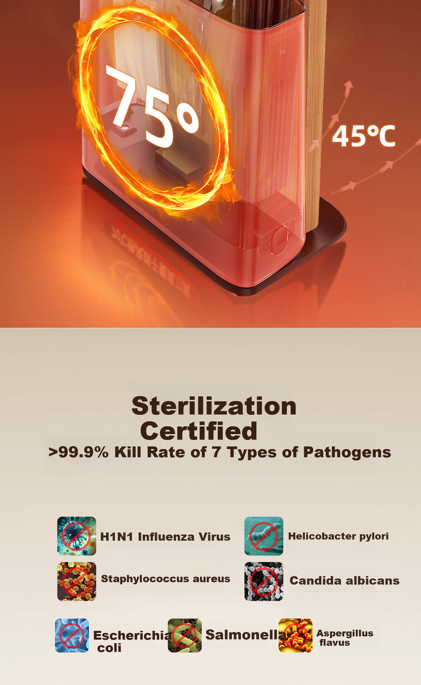 Turkey Disinfection Machine UV Sterilizer Knife and Chopsticks Storage Integrated High-Temperature Sterilization Drying Intelligent Device 2