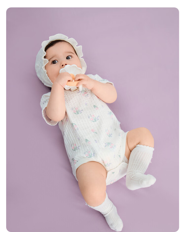 Balabala [balaOne] Baby Triangle Shirt Infant Romper 2026 Two-Piece Set Fresh Fashion 11