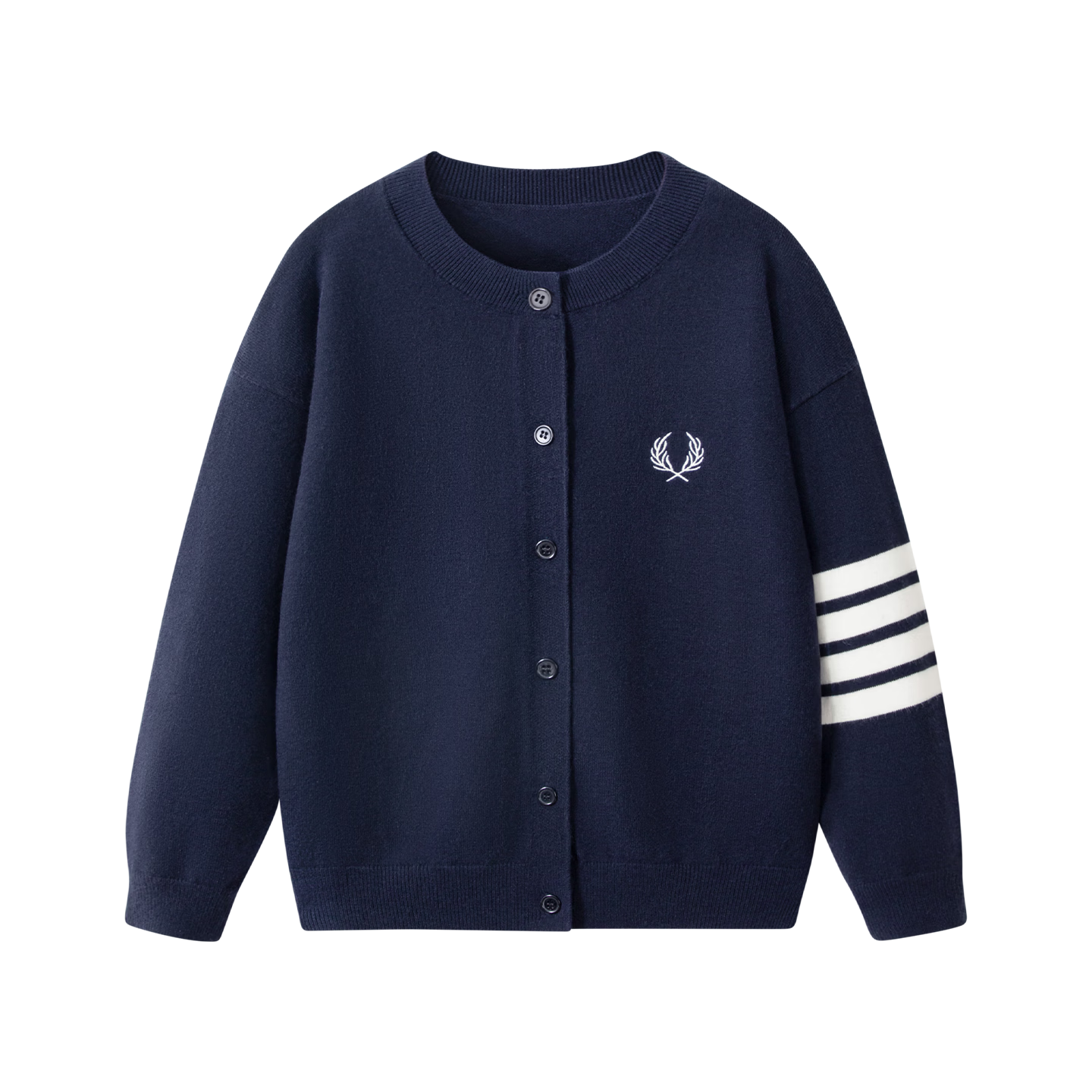 PEPCO Kids College Style Sweater Autumn Winter Knit Cardigan Boys Girls Casual Jacket Gray 120