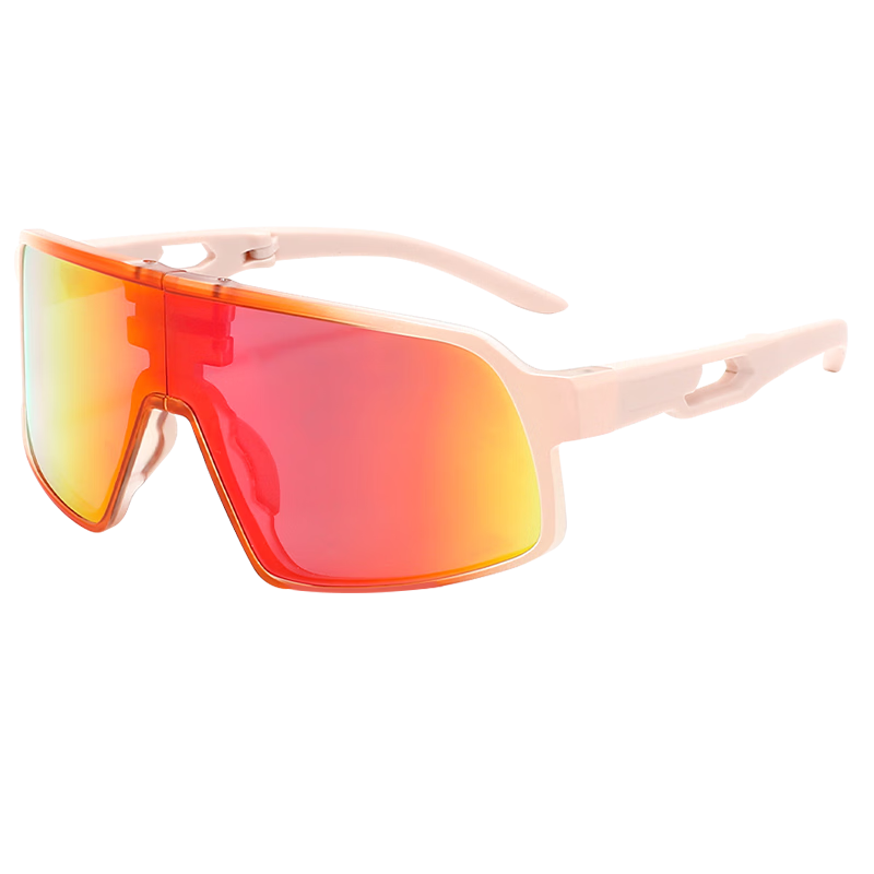 40,000 Kilometers Kids Cycling Glasses Outdoor Sports Windproof UV Protection Sunglasses Ski Goggles Light Pink Orange Foldable