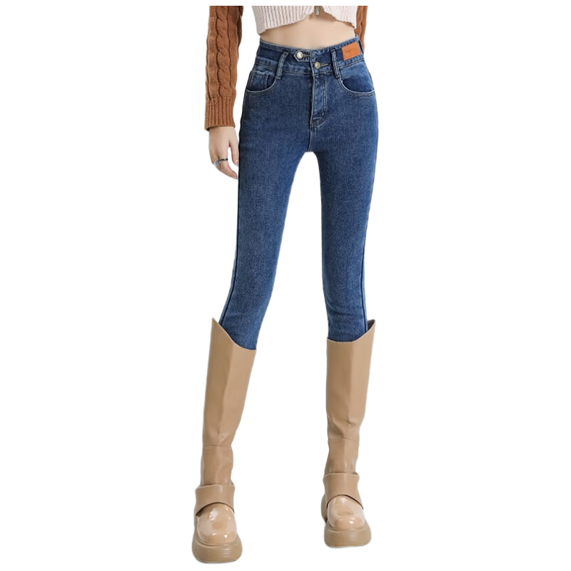 Romon High Waist Slim Fit Women's Jeans Spring Skinny Stretch Black Pencil Pants Size 25