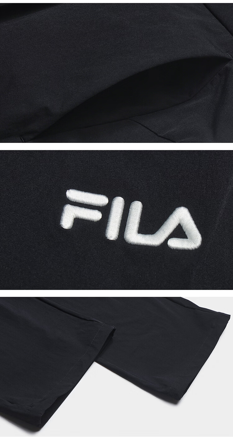 FILA Official Women's Woven Long Pants 2026 Summer New Moisture-Wicking Quick-Dry Sun-Protective Cargo Pants 28