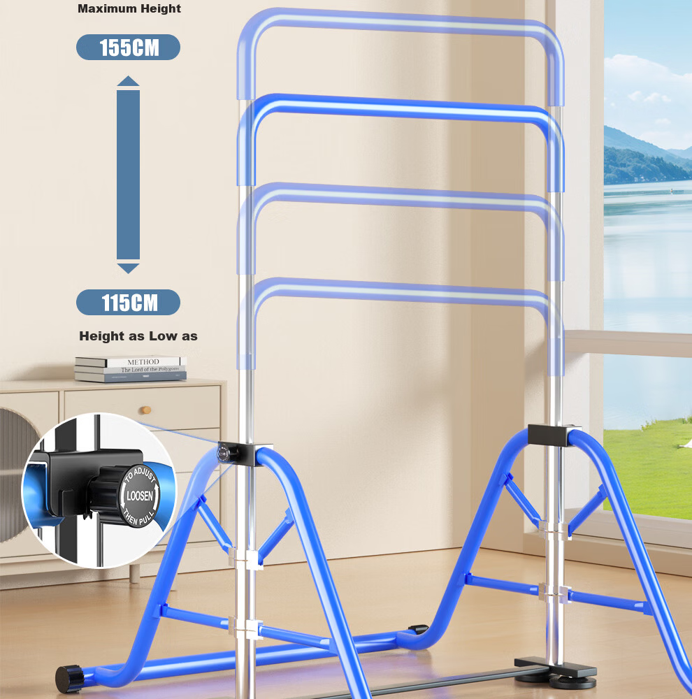 YICHIJIAN Children's Indoor Pull-Up Bar Foldable Home Kids Height Growth Fitness Equipment Set 22