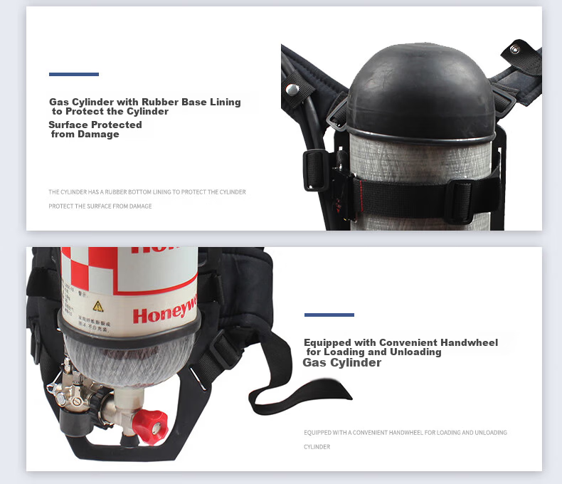 Honeywell SCBA105K C900 Self-Contained Breathing Apparatus Pano Mask / 6.8L Domestic Air Cylinder 8