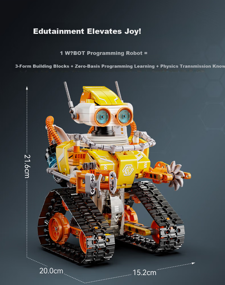 Lianhe Chuangxiang Intelligent AI Programming Military Robot, Remote Control Building Block Toy, Birthday Gift for Boys 9