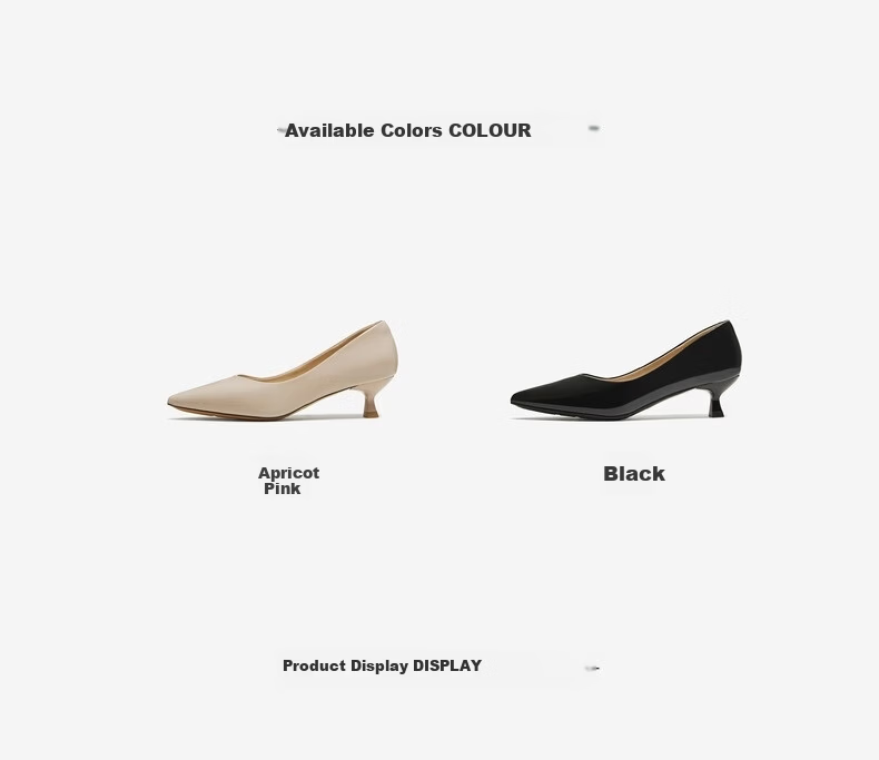 Basto 25 Autumn Low-Cut Single Shoes Commuting Thin Heel Pointed Toe Women's Shoes K2562CQ5 Black 37 5