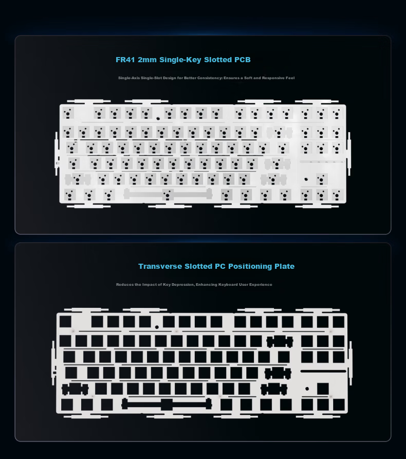 X87 Wireless Mechanical Keyboard with Wired and Bluetooth Tri-Mode, Customizable 5-Layer Filled Side-Engraved High-Value Gaming and Office 87-Key - Black Cloud Moss Switch 7