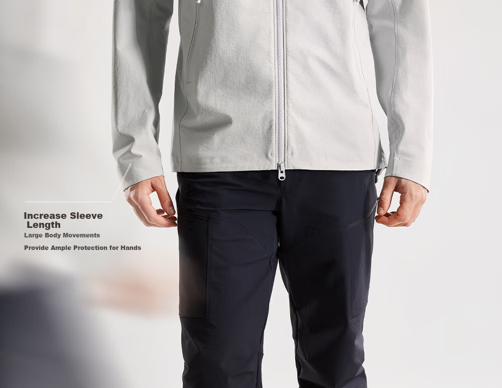 KAILAS M8 Men's Softshell Jacket Outdoor Mountaineering Durable Breathable Lightweight Windproof Hooded Coat KG2539105 6
