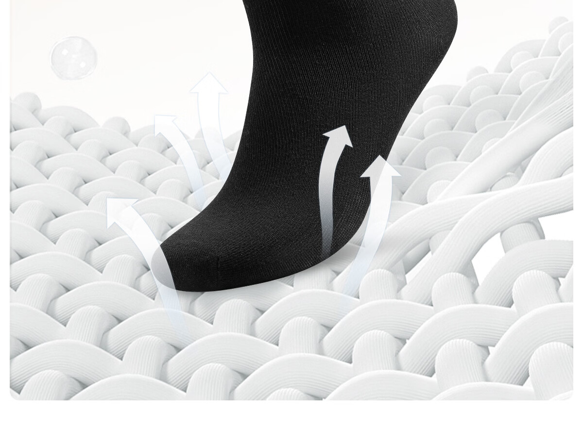 Freego Disposable Cotton Long Socks Travel Outdoor Business Trip Wash-Free Daily Use Individually Packaged White 8 Pairs 11