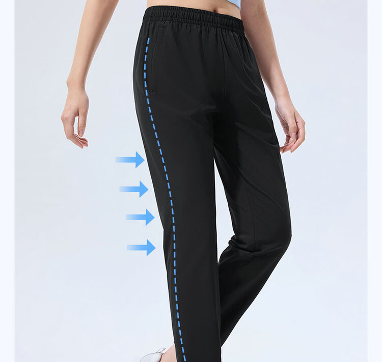 Xtep Women's Sports Long Pants Summer Breathable Moisture-Wicking Quick-Dry Cooling Running Fitness Outdoor 11