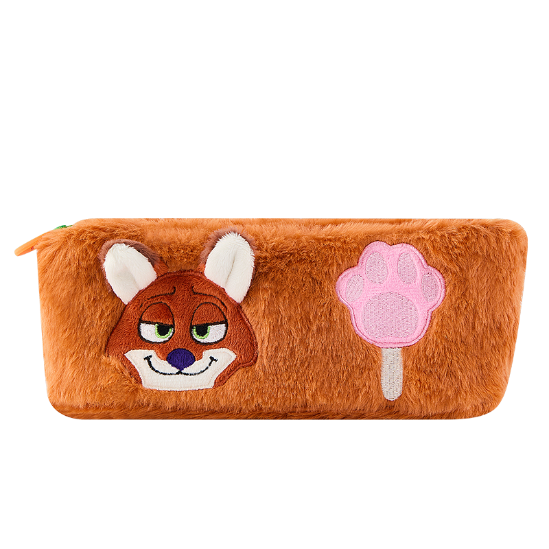 Disney Zootopia Plush Pencil Case Large Capacity Cute Stationery Bag for Middle and High School Girls