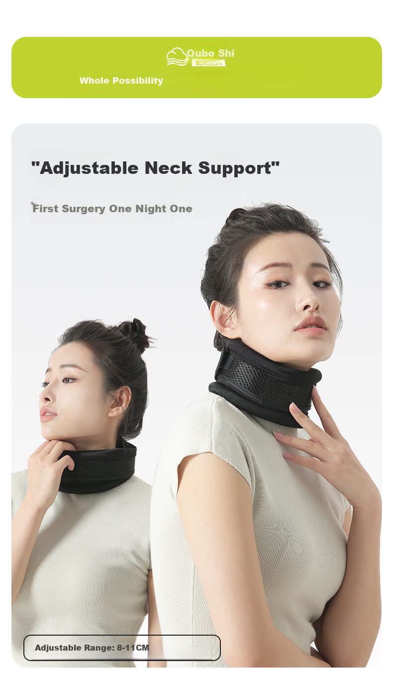 AURBOSHI Korean Imported Neck Brace Cervical Collar Neck Support Neck Warmer Unisex Cervical Spine Fixator Gray Neck Brace L 1