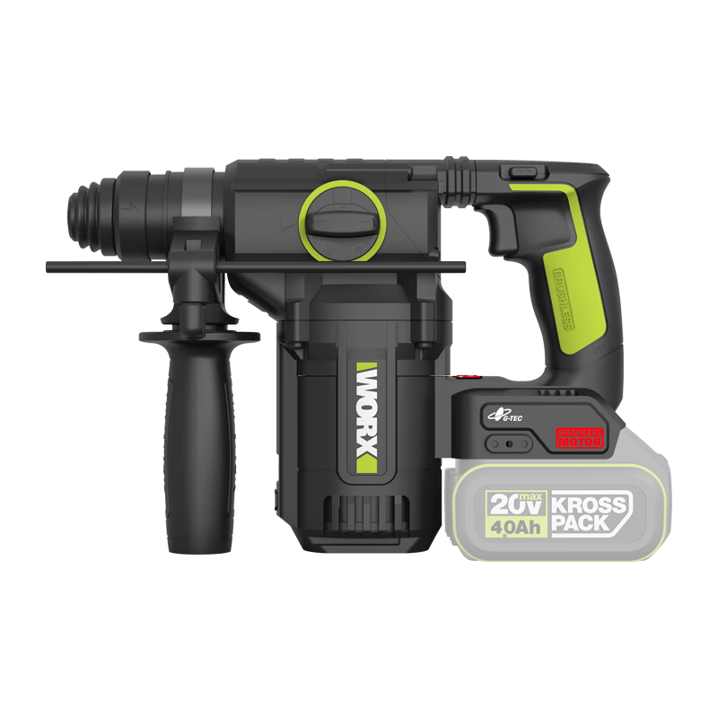 WORX 20V Cordless Lithium Battery Hammer Drill WU385.9 (Bare Tool) Rechargeable Impact Drill Electric Concrete Power Tool