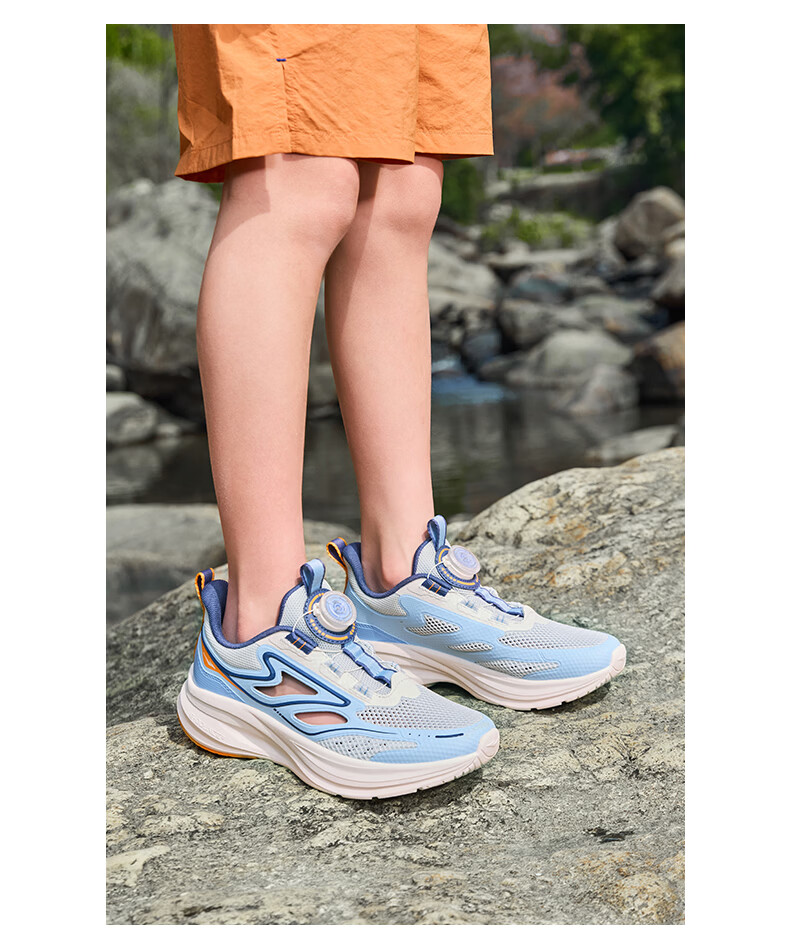 ERKE Kids Summer Sandals Boys and Girls Non-Slip Beach Frame Shoes Microcrystalline White/Silver Size 38 20
