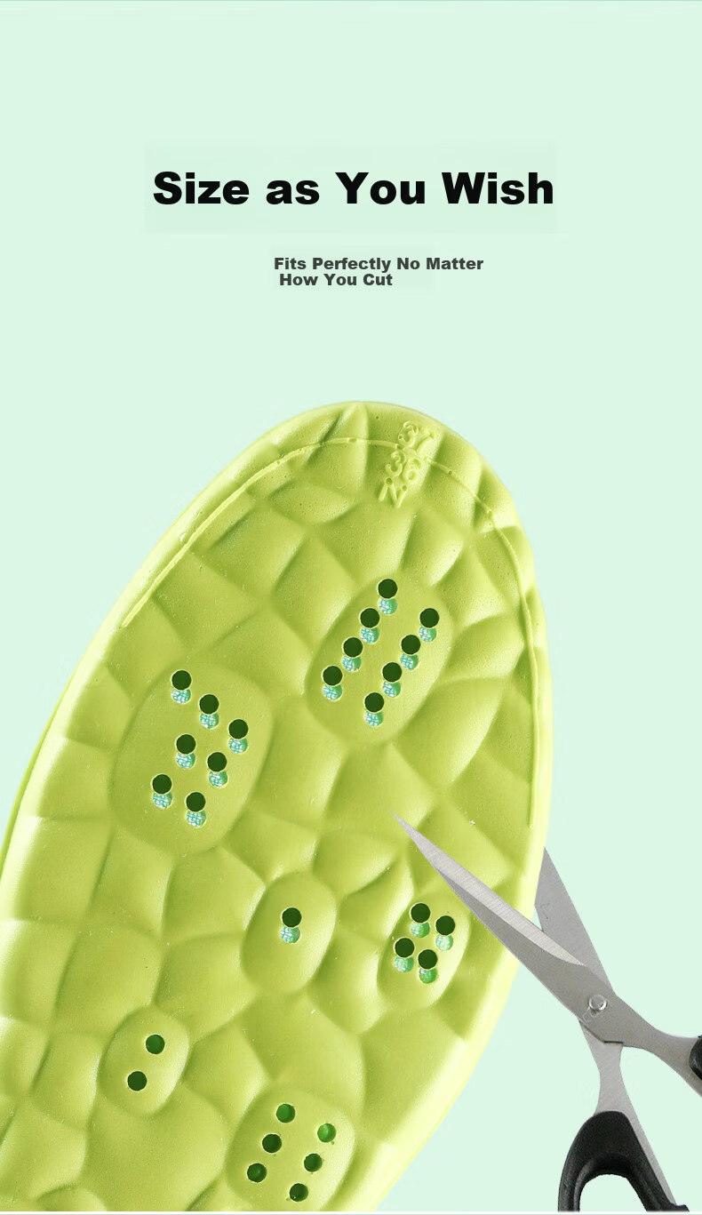FOOTOPPO Popcorn Height Increasing Insoles for Men, Sports Deodorant Antibacterial Men's Leather Shoes, Long Standing Shock Absorption Soft Elastic Invisible Height Increase Pads 3