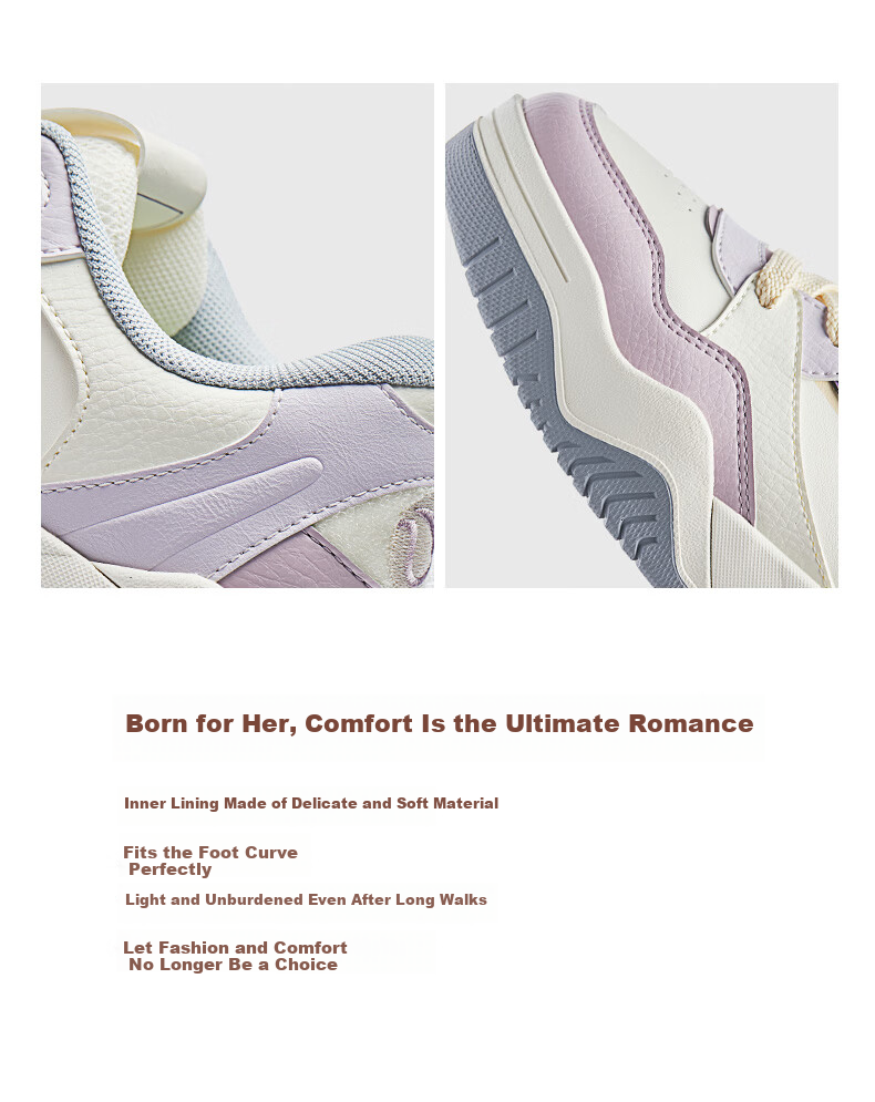 Anta Wave Shoes 4 | Retro Colorblock Fashion Sneakers for Women Winter Leather Warm Height-Increasing White Casual Sports Shoes 5