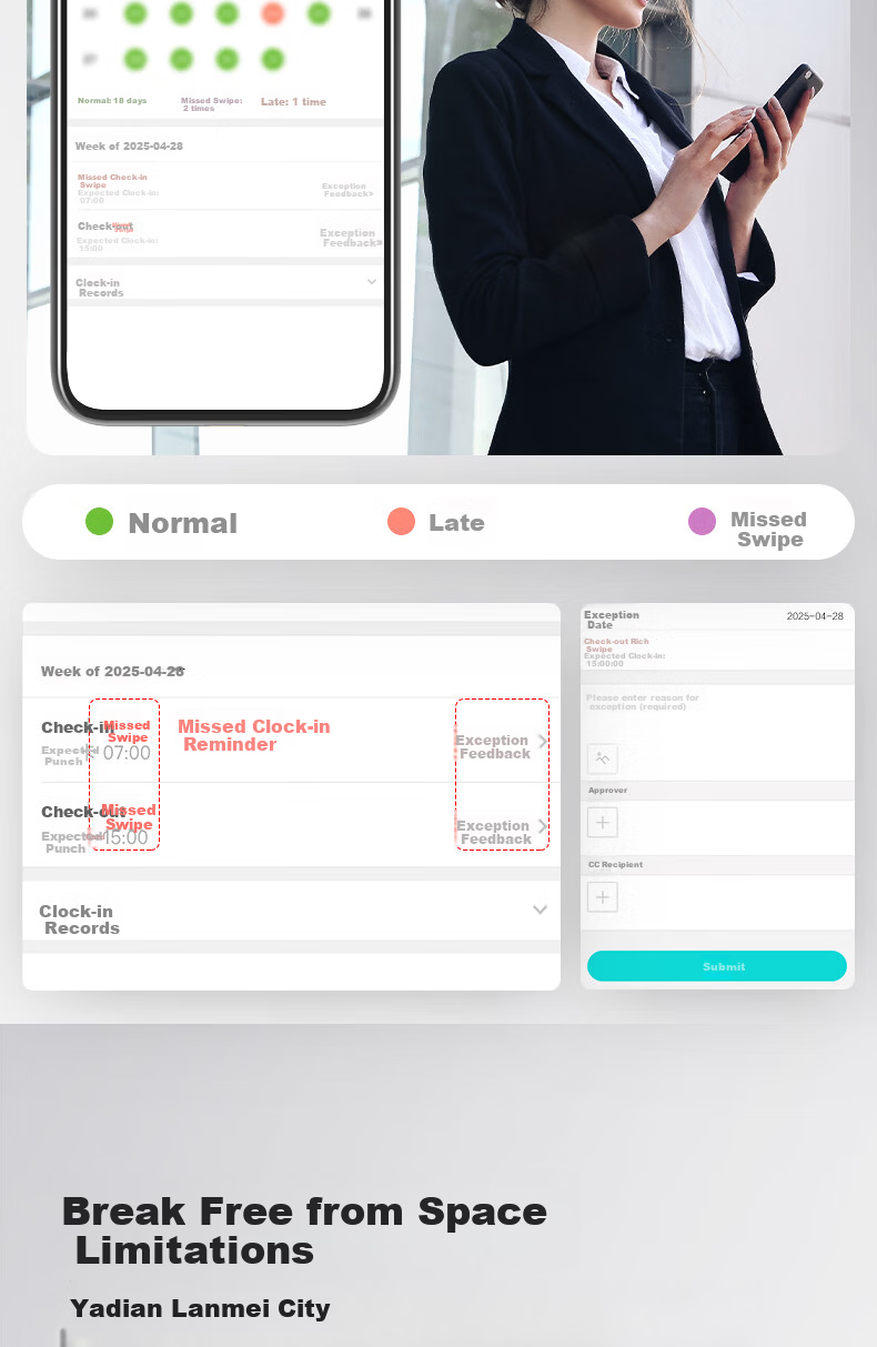 Deli Face Recognition Access Control All-in-One Machine Attendance Access Control Machine Facial and Palm Vein Recognition Building Access Control Enterprise Office Attendance Clocking Machine AC512 14