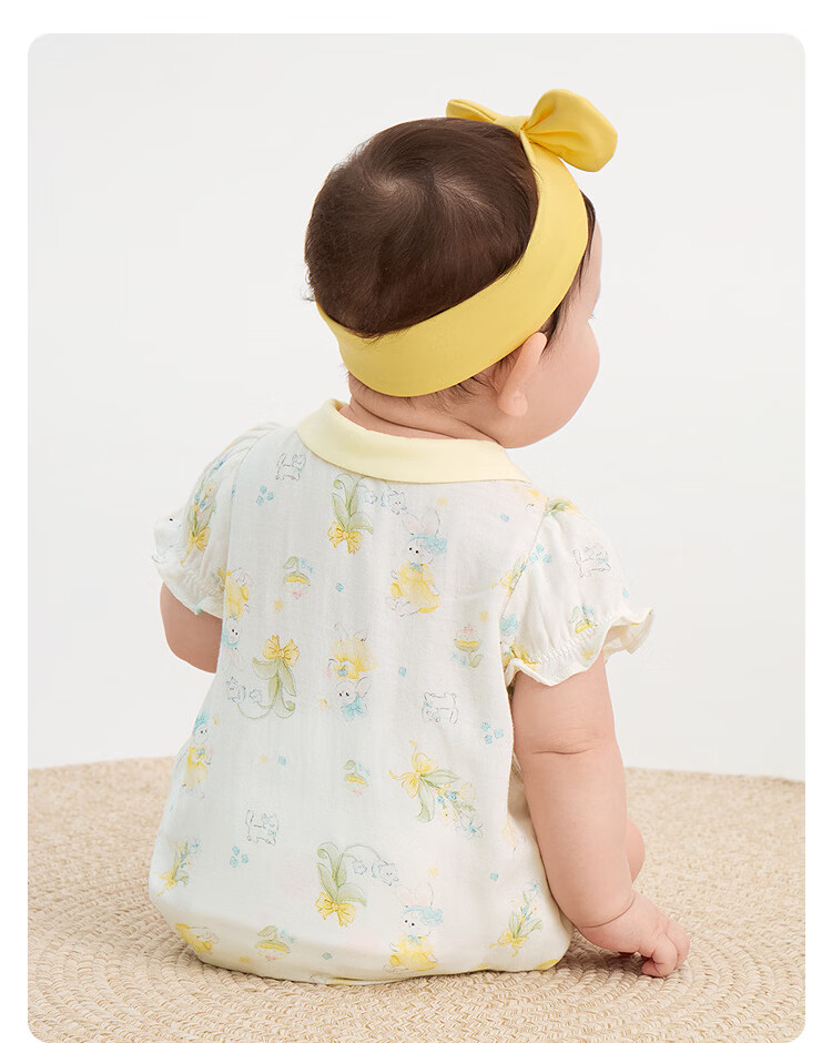 Balabala【balaOne】Kids Baby Triangle Romper 2026 Summer Cute Playful 15
