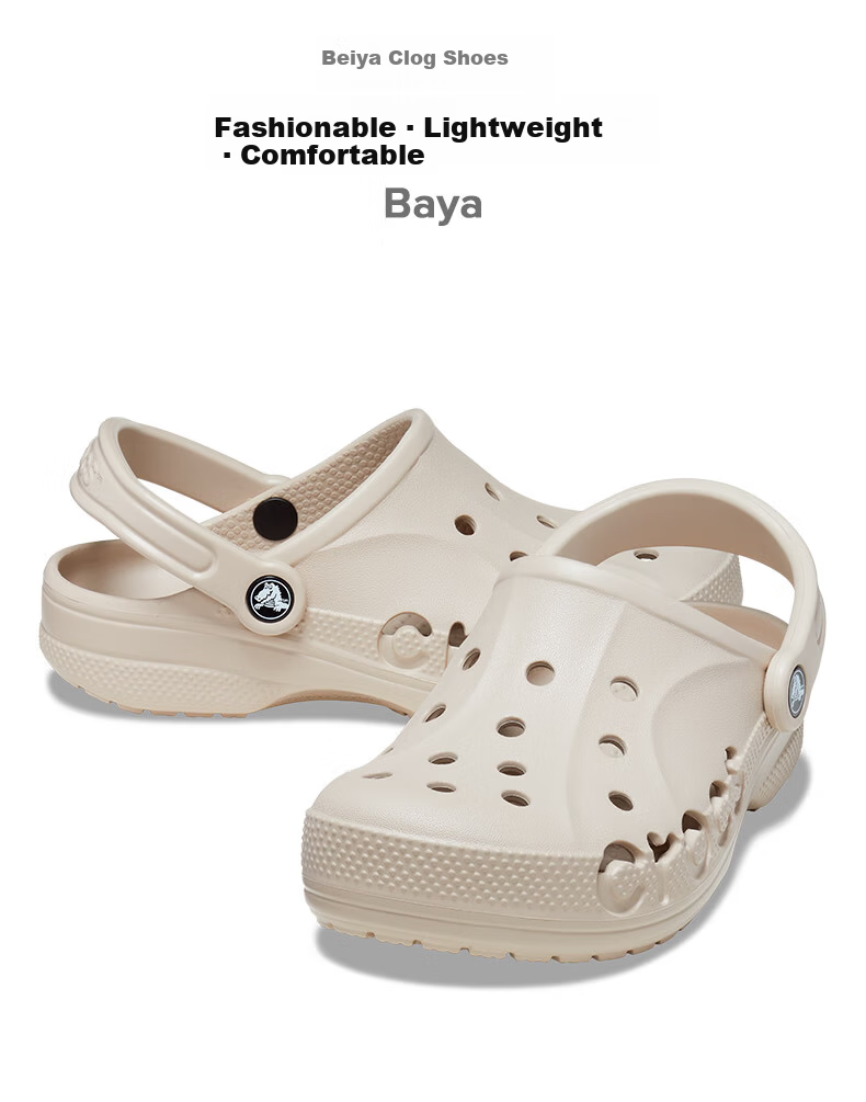 CROCS Bayah Clog Sandals | 10126 Pebble Color - 2V3 37/38 (230mm) 1