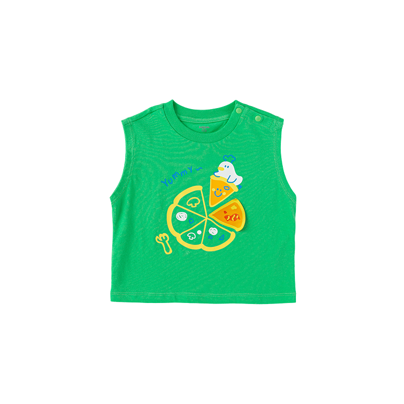 Balabala Baby Sleeveless T-Shirt Vest Girls Boys Infant Clothing 2026 New Summer Cotton Soft Top