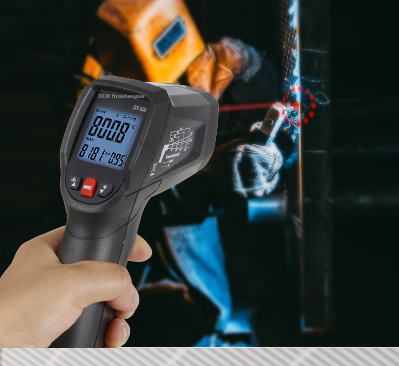 CEM DT-835 Infrared Thermometer High-Precision Handheld Industrial Temperature Gun for Home Kitchen Baking 3