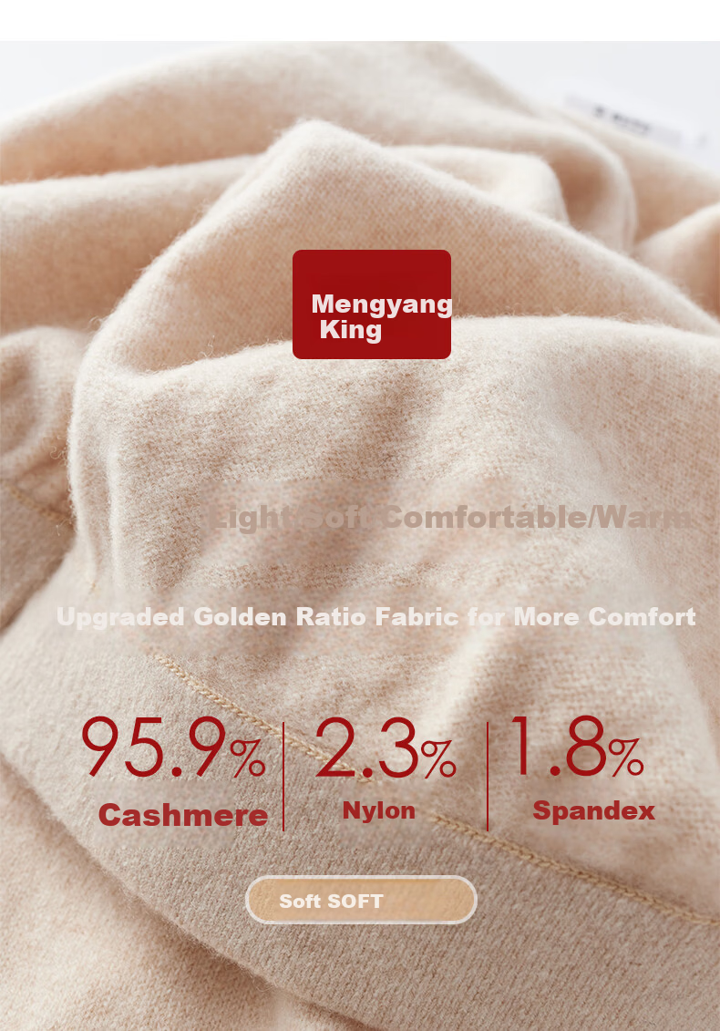 Mengyangwang Men's Pure Cashmere Pants Warm Slim Fit Thermal Leggings Wool Pants Autumn Winter Thickened Thermal Underwear for Men 4