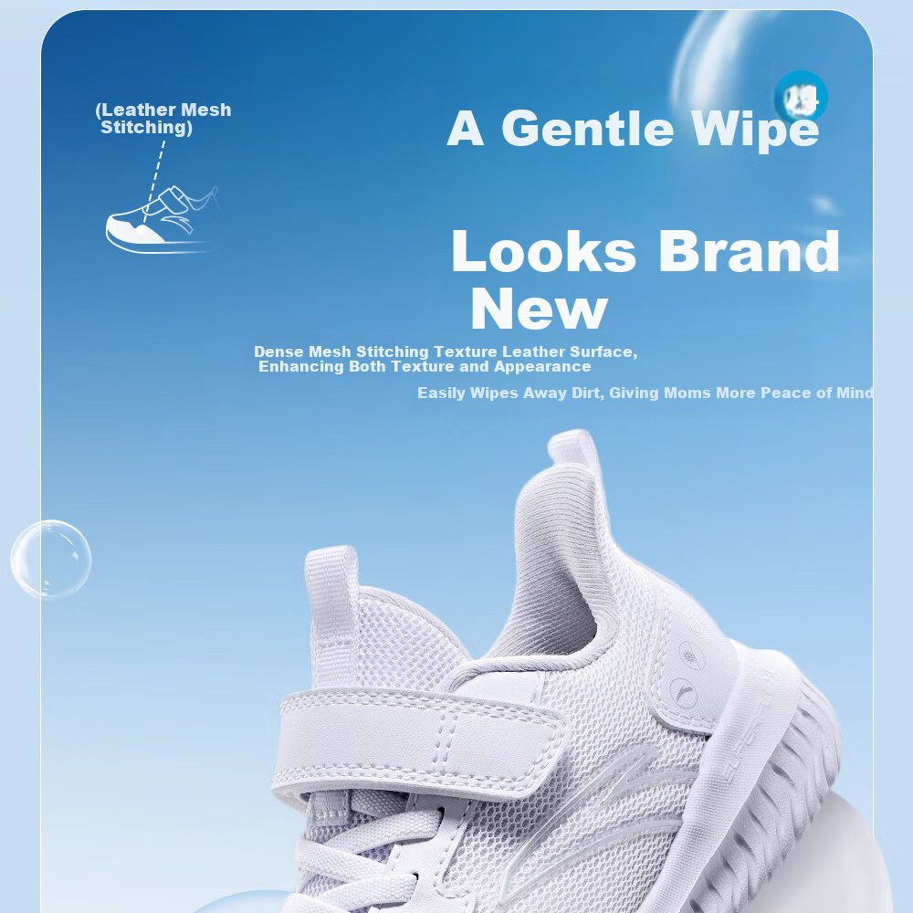 Anta Kids Girls Sports Shoes 2026 Summer Breathable Mesh Running Shoes for Toddler Girls A22619977 10