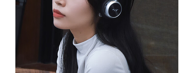 IKF R1 Retro Over-Ear Wireless Bluetooth Headphones Fashion Digital High-Quality Metal Millennium Y2K Influencer Celebrity Melad Small Head Space Black 103