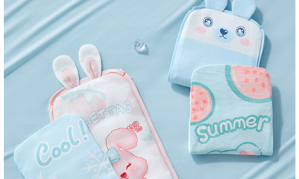 Beitais Baby Arm Cooling Mat Arm Pad Summer Baby Nursing Ice Bead Sleeve Bear 29*14cm 36