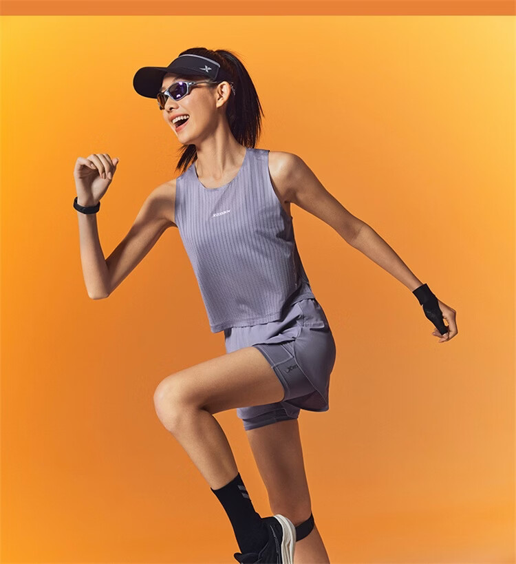 XTEP 2000KM PRO Women's Quick-Dry Vest Sports Sweat-Absorbing Breathable Running Outdoor Training 11