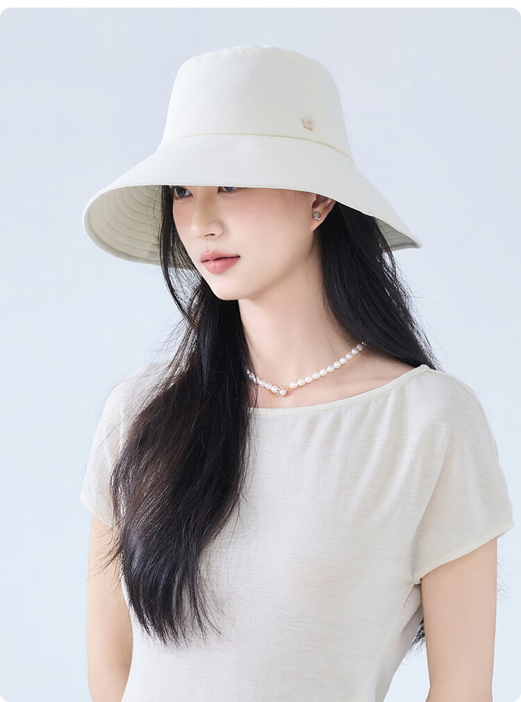 JIUMU Women's Sun Protection Hat UV Protection Outdoor Summer Bucket Hat Face Covering 15
