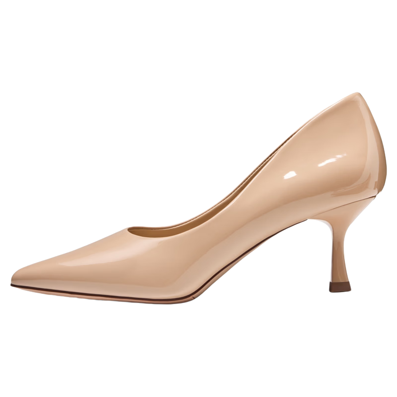 Zhuoshini 2026 New Spring Pointed Toe High Heels Women French Style Thin Heel Professional Nude Pumps Size 39