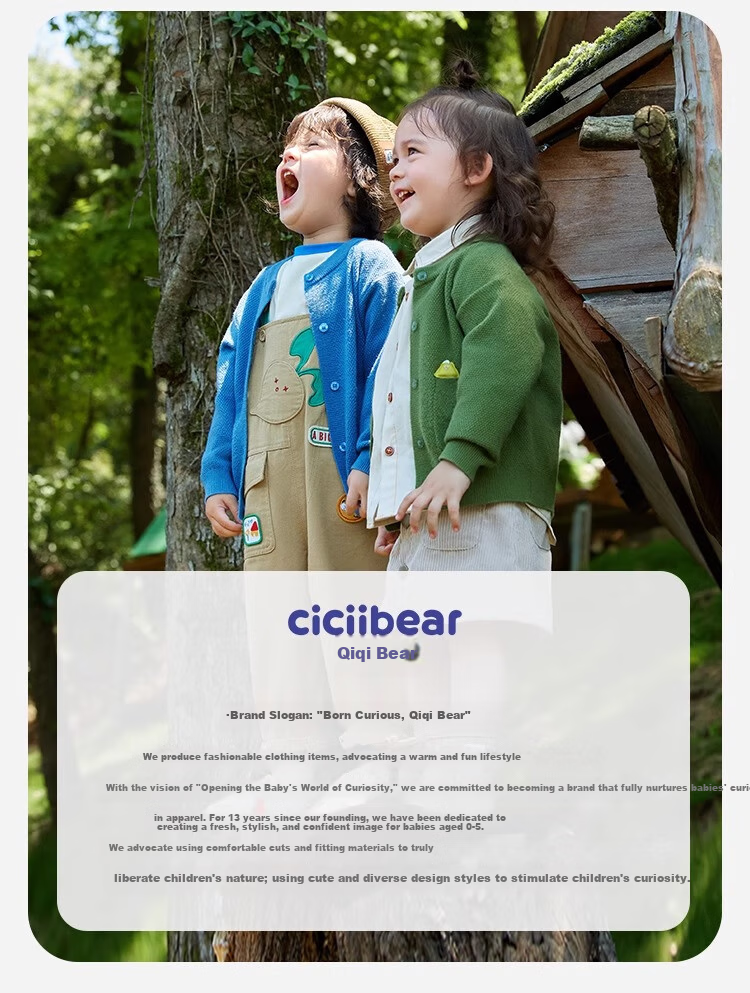 Qiqi Bear Boys' Windbreaker Outdoor Jacket Children's Autumn 3-in-1 Thickened Baby Three-Proof Winter Coat 36