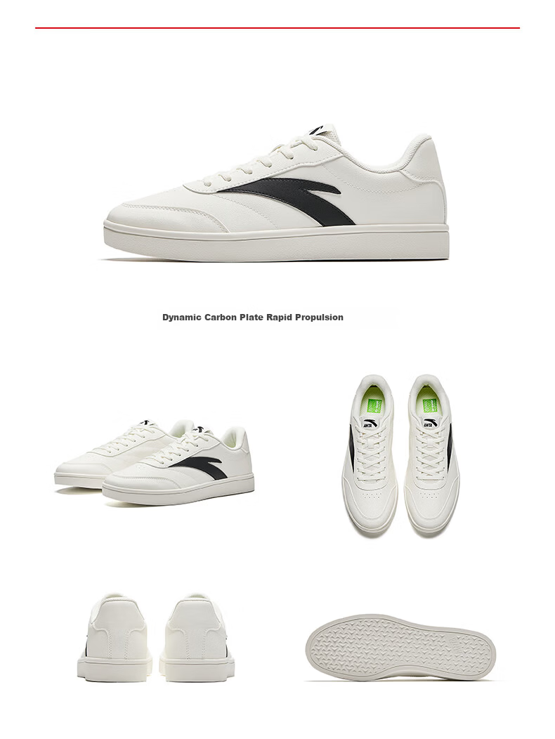 ANTA Vitality | Men's Skateboard Shoes, Classic Thin-Soled Low-Top Simple Commuter Skateboard Sneakers, Father's Day Gift 12
