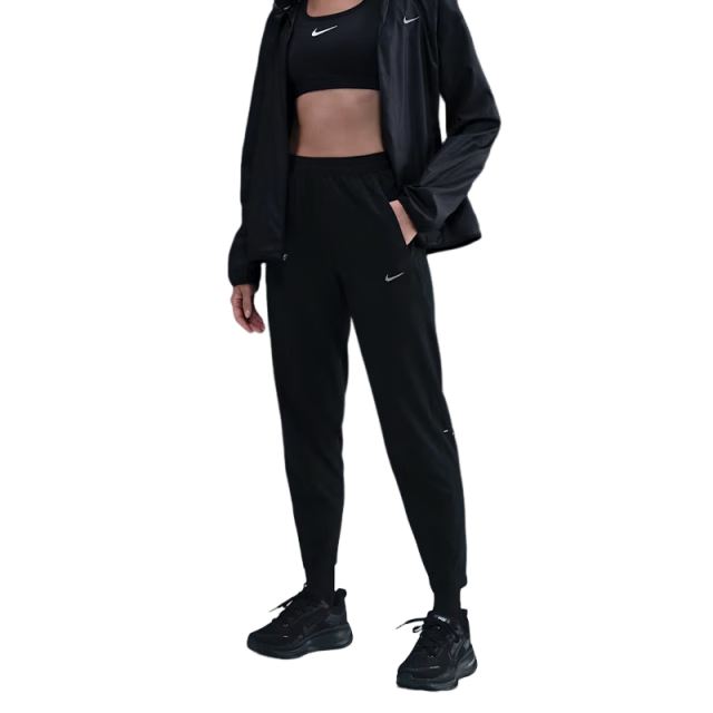 NIKE Women's Long Pants, Running Training Sports Pants, Woven Cuff, Slim Fit, HV5765-010, Black, XL
