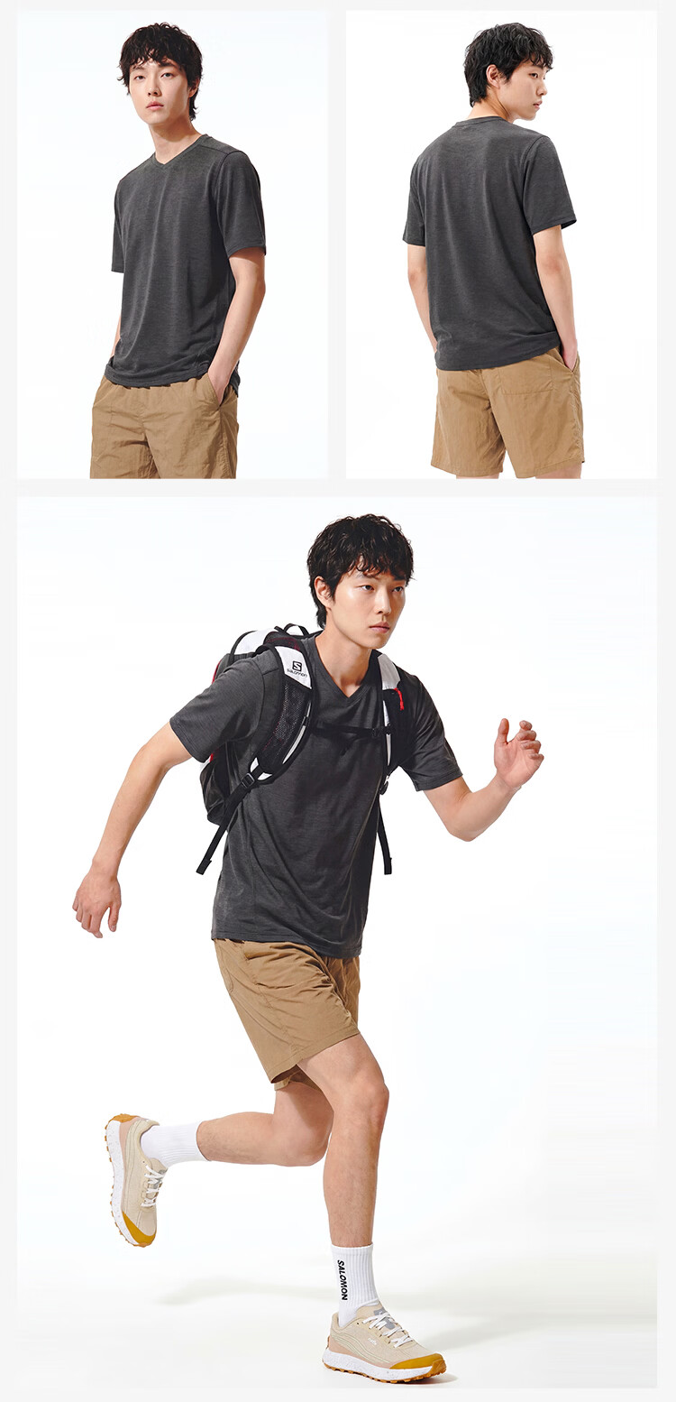JD Jingzao Outdoor Quick-Dry Polo Shirt Short Sleeve Men 2026 Summer New PowerDry Hiking Mountaineering Cationic Black 2XL 17