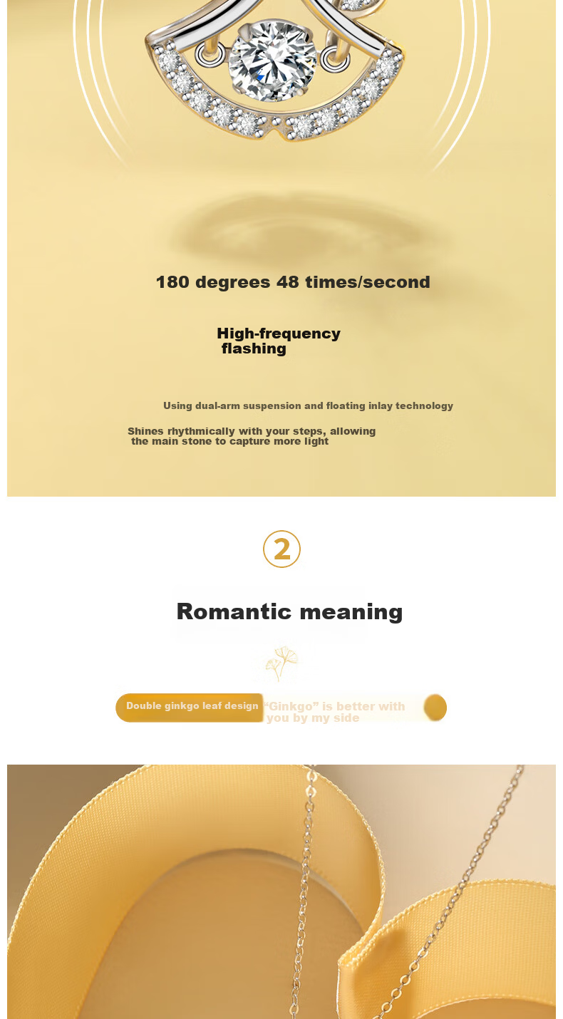 MANHE S925 Silver Necklace Women's Pendant Jewelry Birthday Women's Day Gift for Girlfriend Wife 3