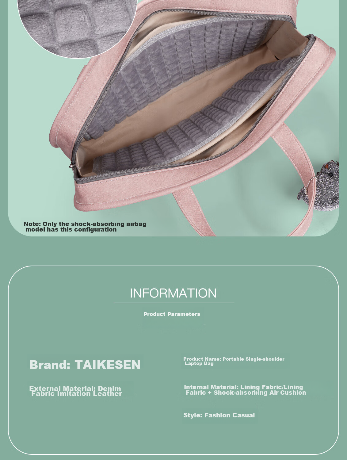 Taikesen Laptop Handbag Suitable for Apple Macbook 14-Inch, Lenovo, Huawei Briefcase, Stylish for Wome 11