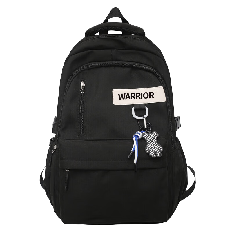 Warrior Men's New Versatile Large Capacity Student Backpack Lightweight Simple Junior High and High School Girls' Shoulder Bag