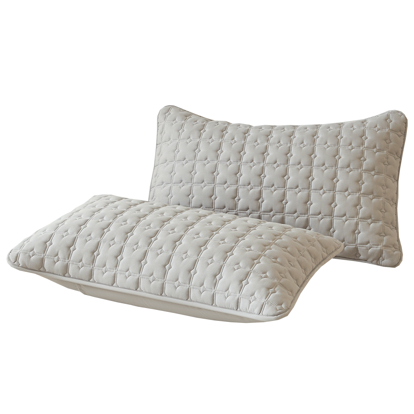MUJI A-Class Cotton Quilted Pillowcase and Pillow Core Isolation Layer Home Anti-Oil and Dirt Pillowcase 48x74cm Pair