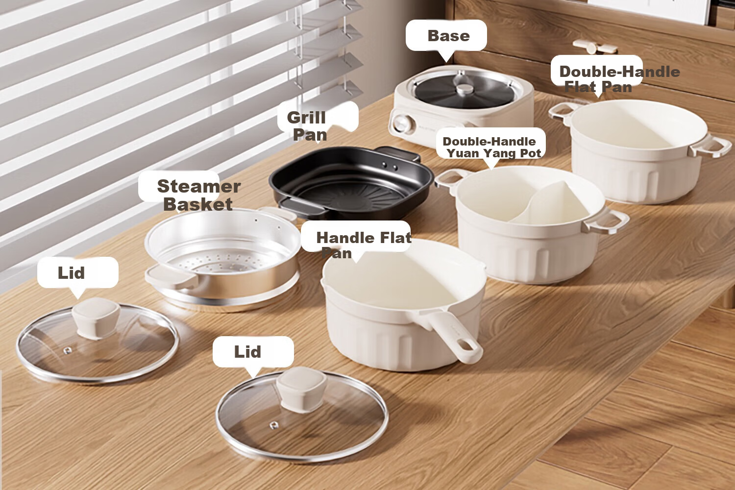 Kalstone N72 Titanium Ceramic Split Electric Cooker Multifunctional Small Electric Pot Hot Pot Dormitory Household Steamer and Cooker Instant Noodle Pot Small Electric Steamer 19